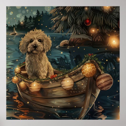 Havanezer Kerst Feestelijke Reis Poster (Voorkant)