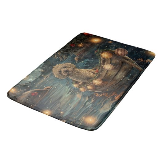 Havanezer Kerstfeest reis Badmat (Gekanteld)