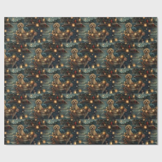 Havanezer Kerstfeest reis Cadeaupapier (Vlak)