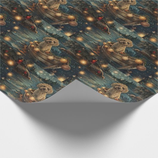 Havanezer Kerstfeest reis Cadeaupapier (Hoek)