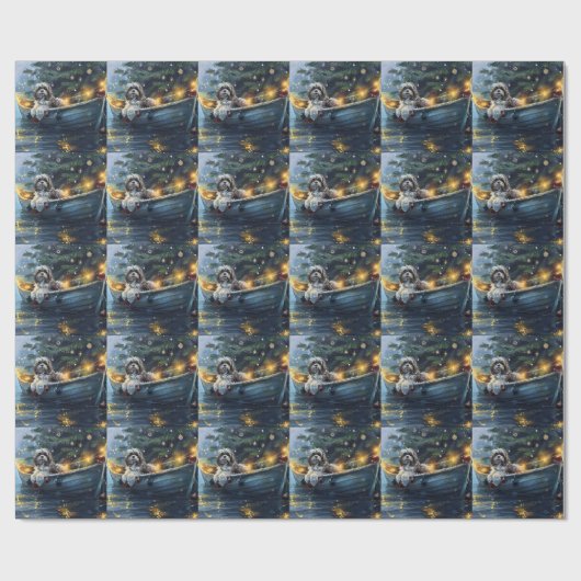 Havanezer Kerstfeest reis Cadeaupapier (Vlak)