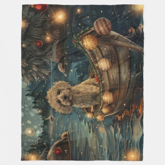 Havanezer Kerstfeest reis Fleece Deken (Voorkant)