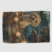 Havanezer Kerstfeest reis Golfhanddoek (Horizontaal)