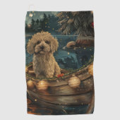 Havanezer Kerstfeest reis Golfhanddoek (Voorkant)