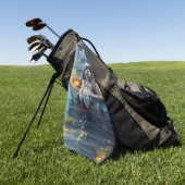 Havanezer Kerstfeest reis Golfhanddoek (Groen)