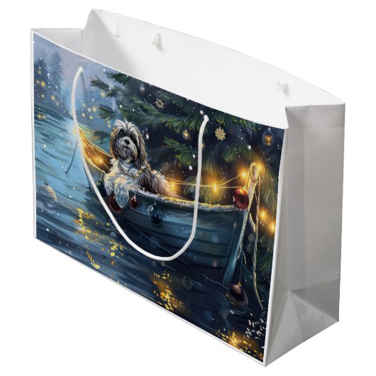 Havanezer Kerstfeest reis Groot Cadeauzakje (Achterkant Gekanteld)