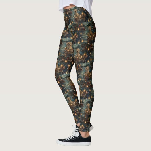 Havanezer Kerstfeest reis Leggings (Links)