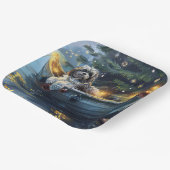 Havanezer Kerstfeest reis Papieren Bordje (Gebogen)