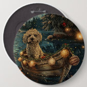 Havanezer Kerstfeest reis Ronde Button 6,0 Cm (Voorkant /achterkant)