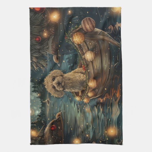 Havanezer Kerstfeest reis Theedoek (Verticaal)