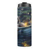 Havanezer Kerstfeest reis Thermosbeker (Voorkant)