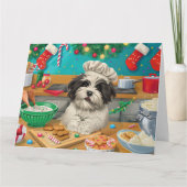 Havanezer Vakantie Bakken: Feestelijke Kerst Kaart (Voorkant)