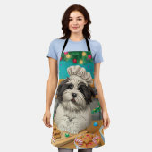 Havanezer Vakantie Bakken: Feestelijke Kerst Schort (Gedragen)