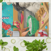 Havanezer Vakantie Bakken: Feestelijke Kerst Theedoek (Gevouwen)