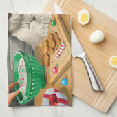 Havanezer Vakantie Bakken: Feestelijke Kerst Theedoek (Quarter Fold)