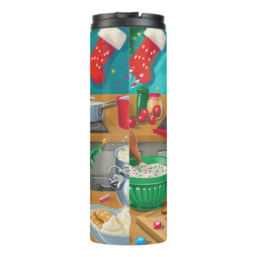 Havanezer Vakantie Bakken: Feestelijke Kerst Thermosbeker (Achterkant)