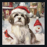 Havanezer Winter Wonderland Christmas Joy Acryl Muurkunst<br><div class="desc">Dit feestelijke ontwerp vangt de vrolijke sfeer van het vakantieseizoen, met een schattige pup die een kerstmuts draagt. De hond is genesteld in een winterwonderland, compleet met een sneeuwpop, een versierde kerstboom en prachtig ingepakte cadeaus. Sneeuwvlokken herfsten zachtjes en voegen een magische toets toe aan het tafereel, terwijl de levendige...</div>