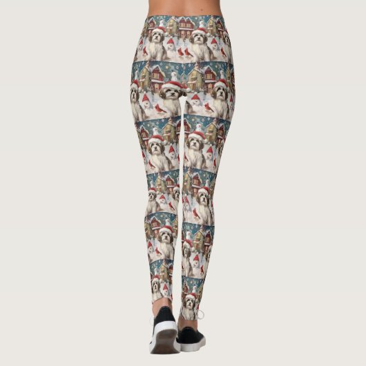 Havanezer Winter Wonderland Christmas Joy Leggings (Achterkant)