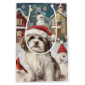 Havanezer Winter Wonderland Christmas Joy Medium Cadeauzakje (Voorkant)