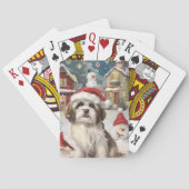 Havanezer Winter Wonderland Christmas Joy Pokerkaarten (Achterkant)