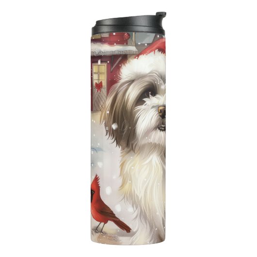 Havanezer Winter Wonderland Christmas Joy Thermosbeker (Gedraaid links)