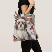 Havanezer Winter Wonderland Christmas Joy Tote Bag (Dichtbij)