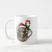 Havanezer zit in cacao warme chocolademelk Kerstmi Koffiemok (Links)