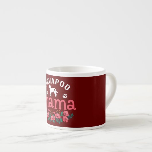 Havapoo Mama Gifts Womens Mam Havapoo Hondenliefhe Espresso Kop (Voorkant rechts)