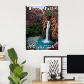 Havasu Falls Arizona Reisposter Poster (Thuiskantoor)