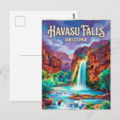 Havasu Falls USA Briefkaart (Voorkant / Achterkant)