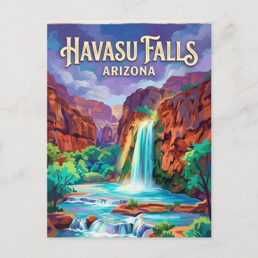 Havasu Falls USA Briefkaart (Voorkant)