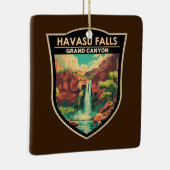 Havasu Herfsten Grand Canyon Travel Art Vintage Keramisch Ornament (Rechts)