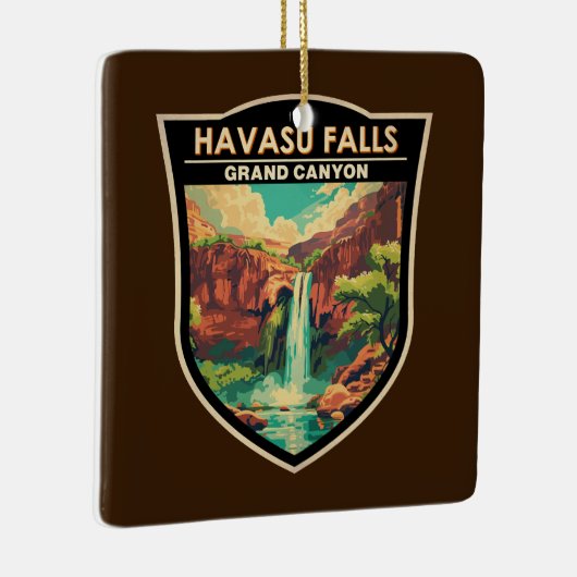 Havasu Herfsten Grand Canyon Travel Art Vintage Keramisch Ornament (Rechts)
