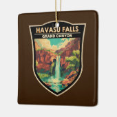 Havasu Herfsten Grand Canyon Travel Art Vintage Keramisch Ornament (Links)