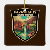 Havasu Herfsten Grand Canyon Travel Art Vintage Keramisch Ornament (Achterkant)