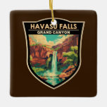 Havasu Herfsten Grand Canyon Travel Art Vintage Keramisch Ornament<br><div class="desc">Havasu Herfsten in een vector art stijl. Havasu Herfst is een waterval van de Havasu Creek in de Grand Canyon in de Amerikaanse staat Arizona.</div>
