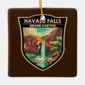 Havasu Herfsten Grand Canyon Travel Art Vintage Keramisch Ornament (Voorkant)