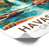 Havasu Herfsten Grand Canyon Travel Art Vintage Poster (Hoek)