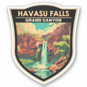 Havasu Herfsten Grand Canyon Travel Art Vintage Sticker