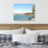 Havasu Lake Canal Canvas Afdruk (Insitu (Slaapkamer))