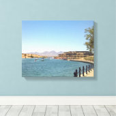Havasu Lake Canal Canvas Afdruk (Insitu (Houten vloer))