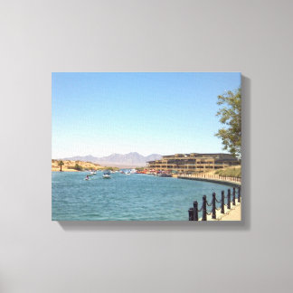 Havasu Lake Canal Canvas Afdruk