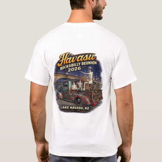 Havasu Rockabilly Reunion 2026 T-Shirt (Achterkant)