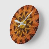 Havasupai Indian Basket Wall Clock Ronde Klok (Hoek)