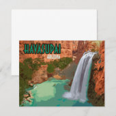 Havasupai Indian Reservation Arizona Flat Kaart (Voorkant / Achterkant)