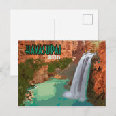 Havasupai Indian Reservation Arizona Mooney Herfst Briefkaart (Voorkant / Achterkant)