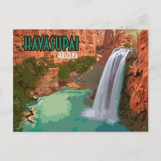 Havasupai Indian Reservation Arizona Mooney Herfst Briefkaart (Voorkant)