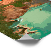 Havasupai Indian Reservation Arizona Mooney Herfst Poster (Hoek)