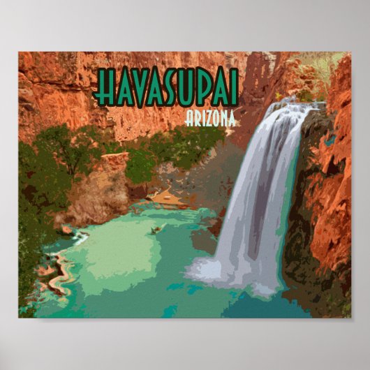 Havasupai Indian Reservation Arizona Mooney Herfst Poster (Voorkant)