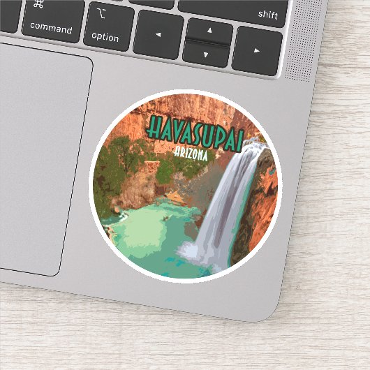 Havasupai Indian Reservation Arizona Mooney Herfst Sticker (Detail)